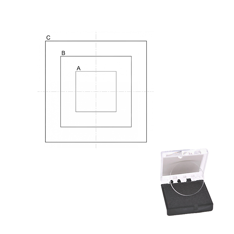 显微镜目镜测微尺_正方形标线分划板